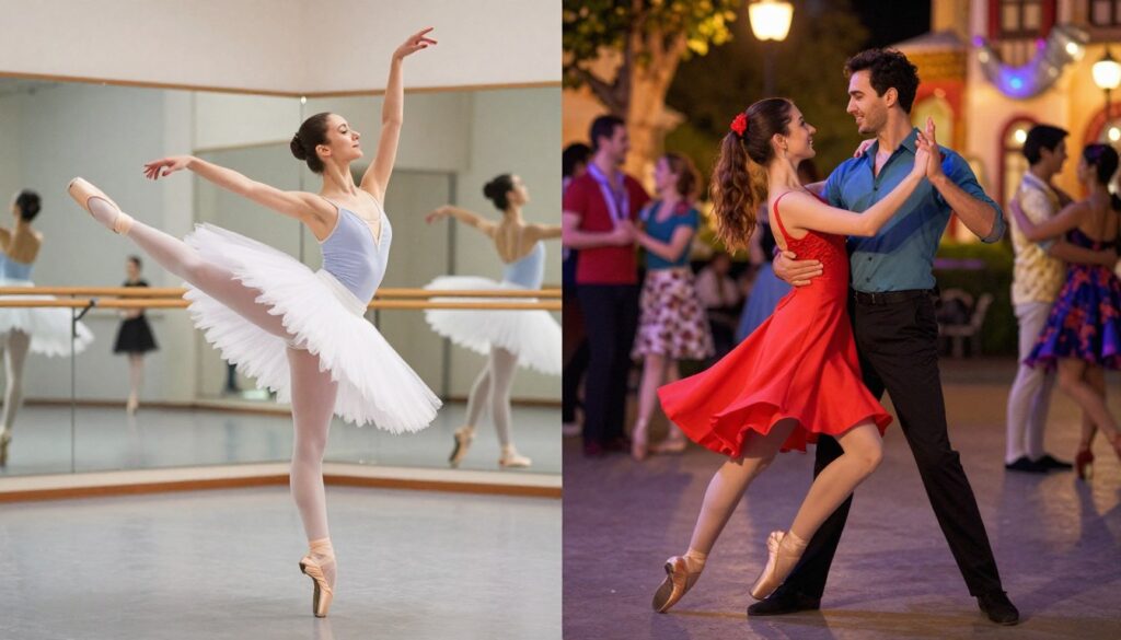 Cual es la diferencia entre danza y baile